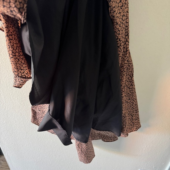 Anthropologie Hutch ELMA High Low Wrap Dress in Pink/Peach/Copper Small P - Picture 10 of 14